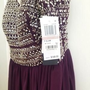 Formal Prom Dress, Eggplant, Size 15
